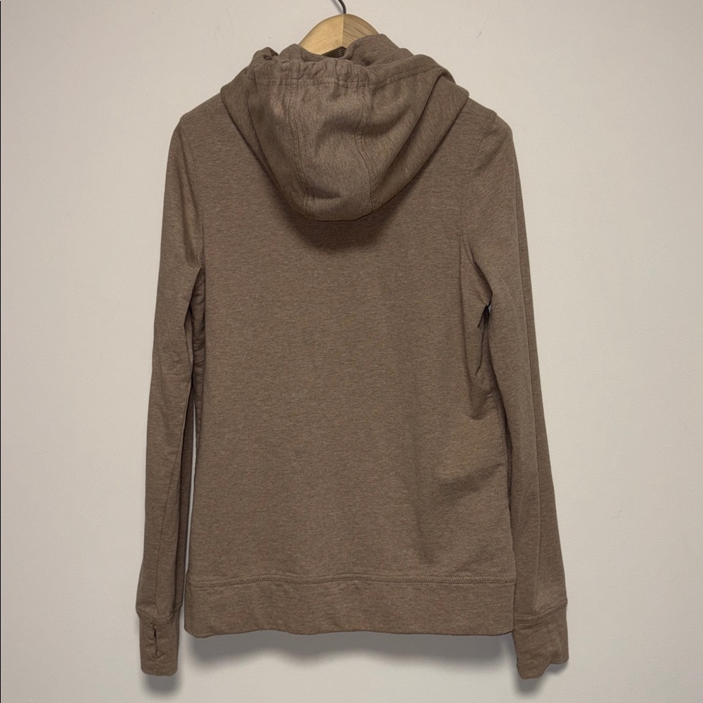 Pact taupe cotton zip up hoodie sz s small worn once - Picture 3 of 4